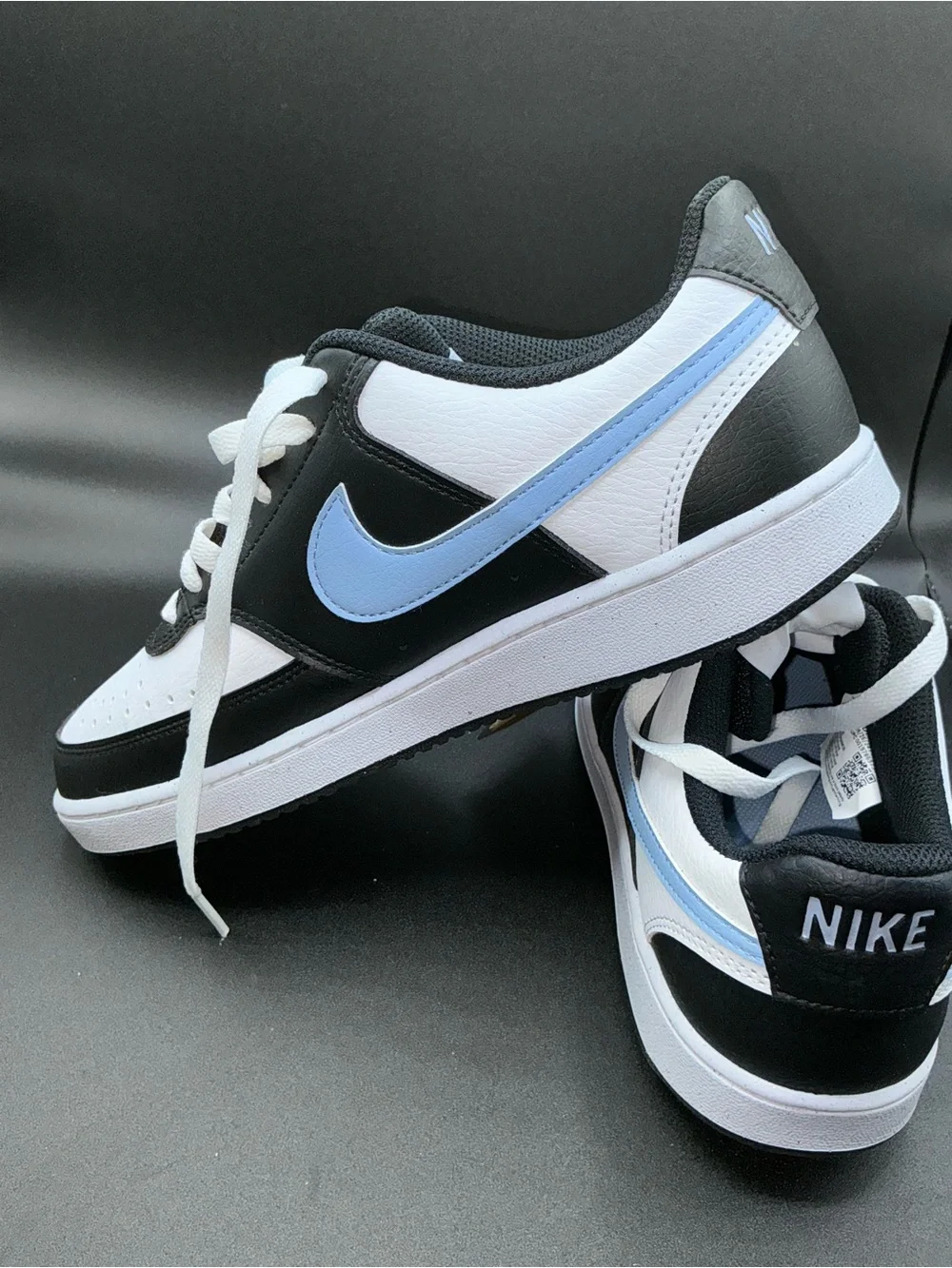 Nike Court Vision Low Women’s Size 9 Triple White Leather Shoes  DH3158-007